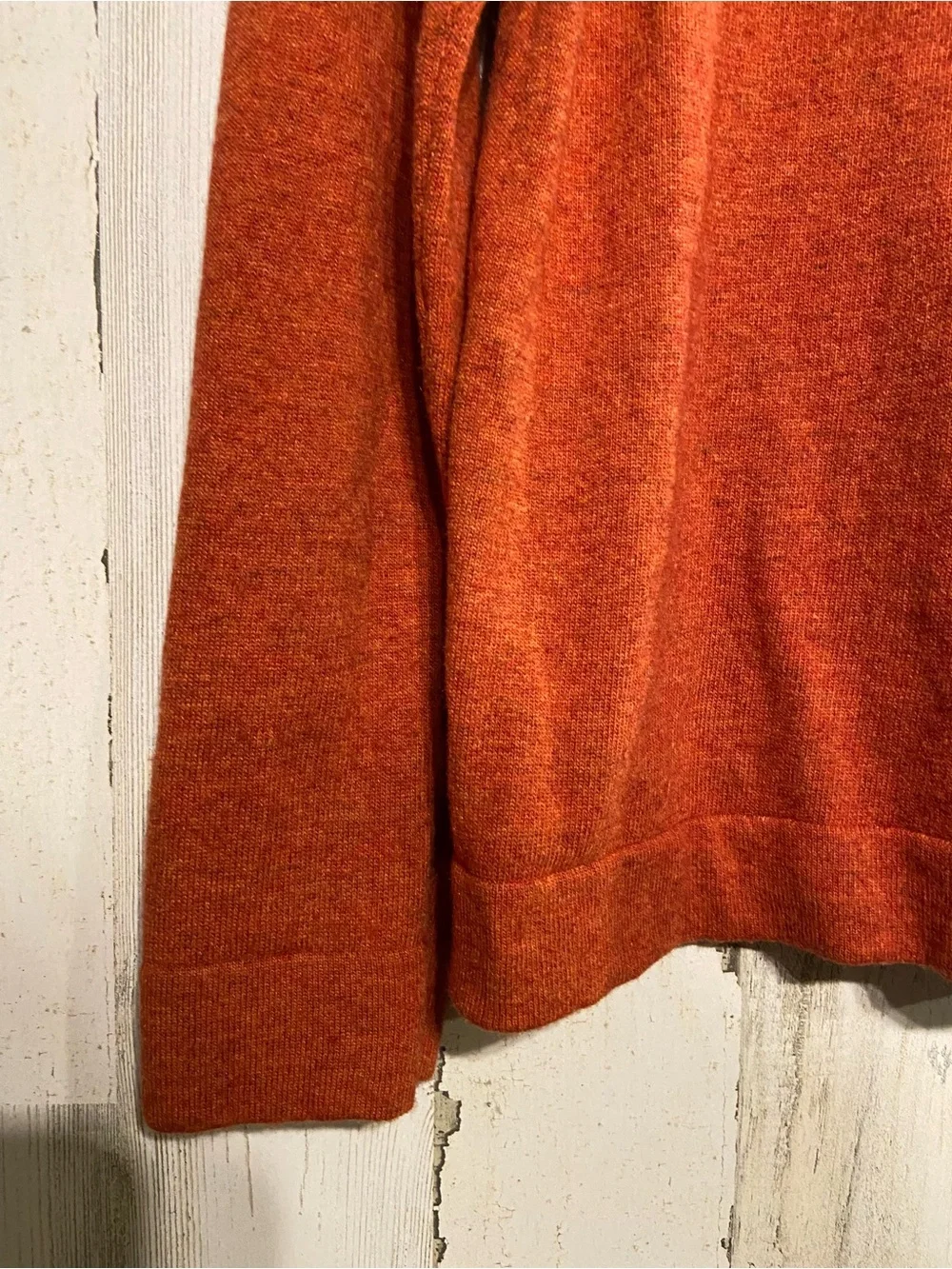 J.Crew Orange Teddie Pullover Sweater Medium